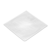 4 Square White Flat Paper Bags