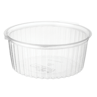 32oz Show-bowl Flat Lid Clear 