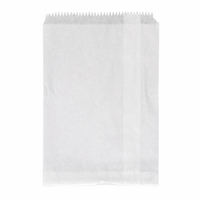 8 Long White Flat Paper Bags 2