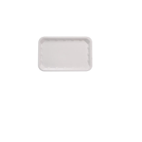 8 x 5” Foam Tray Shallow White