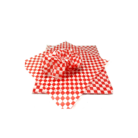 Greaseproof Paper 1/3 Cut Red 