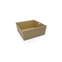 Brown Corrugated Square Cateri