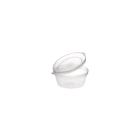 35ml Small Round Hinged Lid Pl