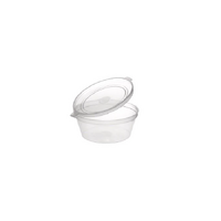 50ml Small Round Hinged Lid Pl