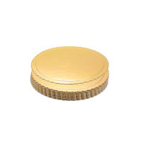 11.05” Gold Scallop Round Cake