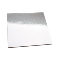 Silver STD Cake Board Square 6