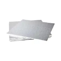 Double Silver Square Cake Boards image