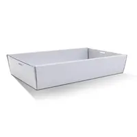 White Cardboard Catering Trays and Lids image